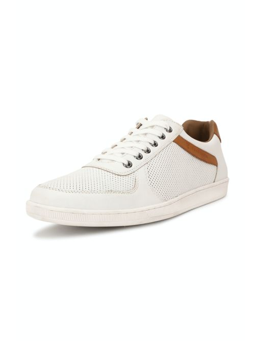Buy Van Heusen Men White Lace-Up Casual Sneakers Online