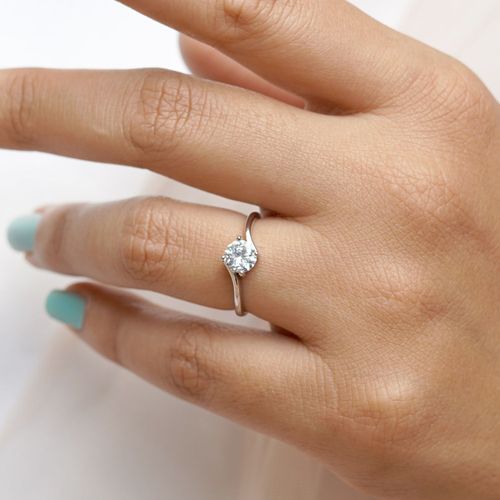 Girl Candi Ki Ring Silver Metal Love Ring For Girls