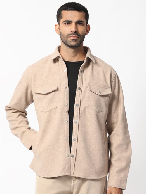 Rare Rabbit Cason Light Beige Jacket