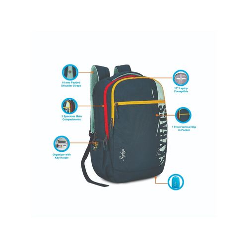 Skybags Skater 06 Laptop Backpack Navy Blue