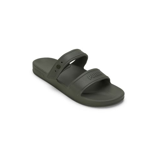 Puma Coscon Unisex Olive Green Sliders