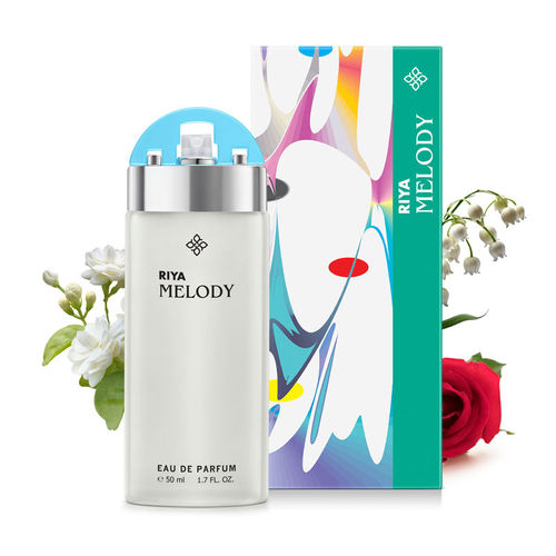 RIYA Melody Sea Green Perfume for Women Jasmine Geranium Rose Fragrance