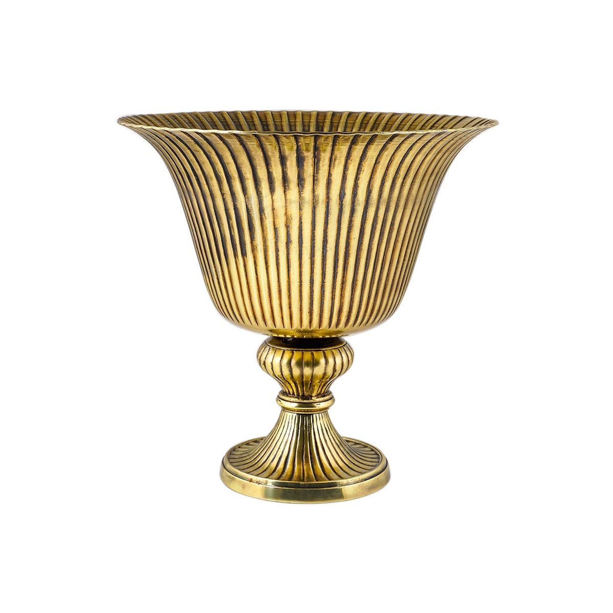 Pure Home + Living Golden Ribbed Tulip Vase Buy Pure Home + Living