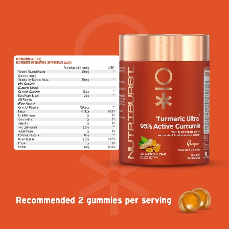 Buy Nutriburst Turmeric Ultra Gummies Ginger Online
