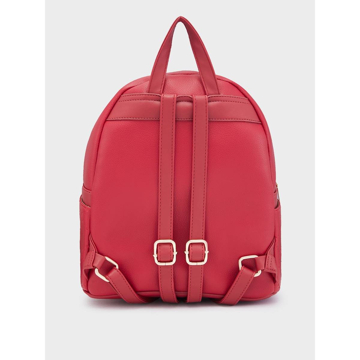 Buy Caprese Red Solid Backpack Online