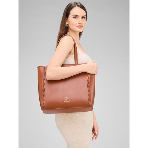 Satchel Bag Caprese Brown Handbag Buy Caprese Brown Solid