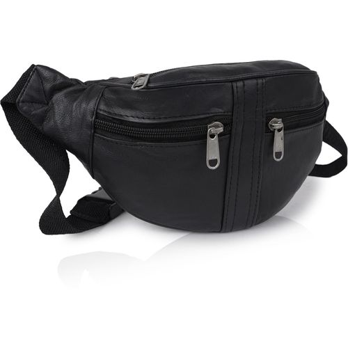 Cimoni Black Stylish Classy Unique Design Short trip Waist Bag For Unisex