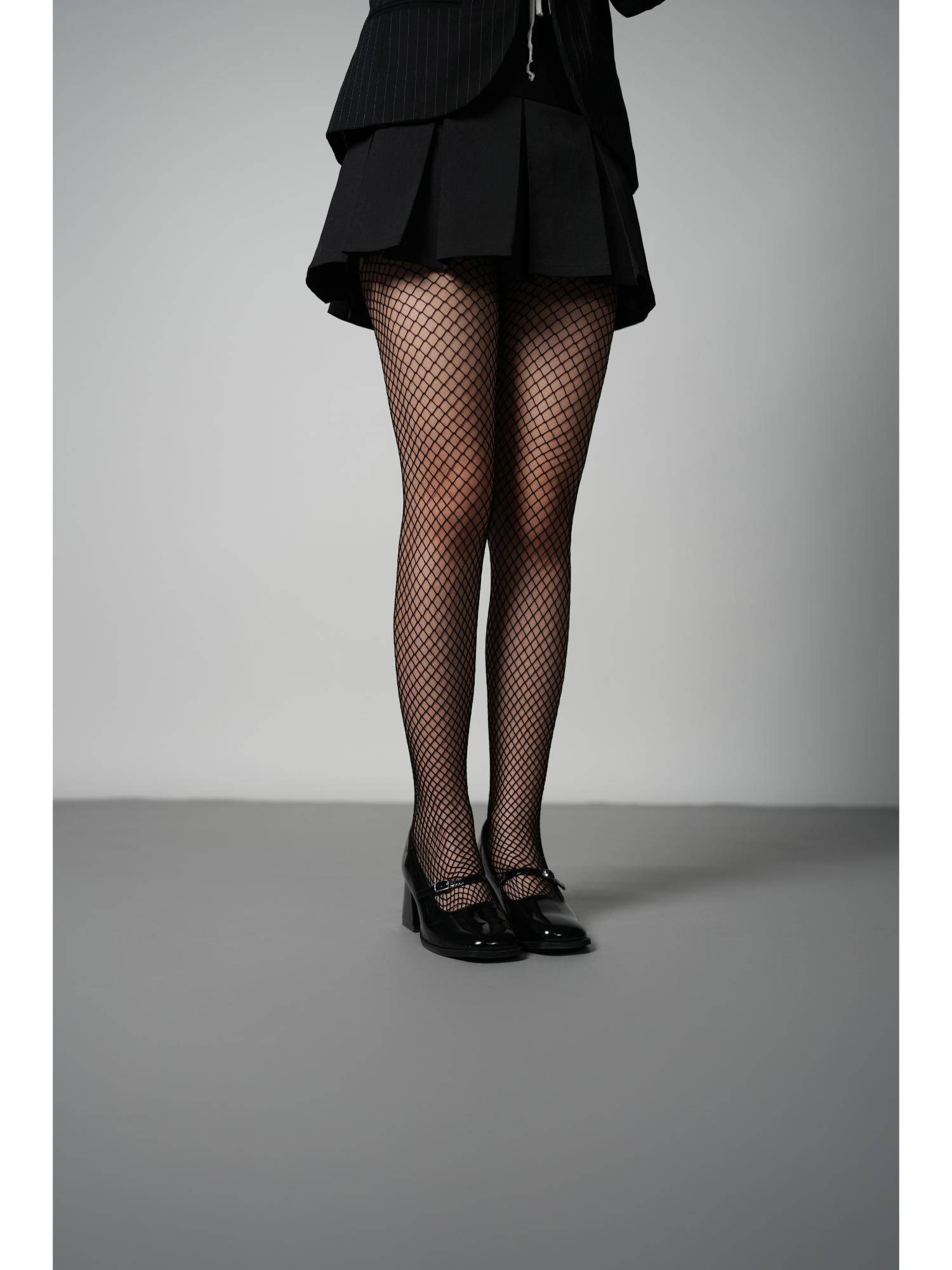 Theater Women Resile Moyenne Black Fishnet Stockings