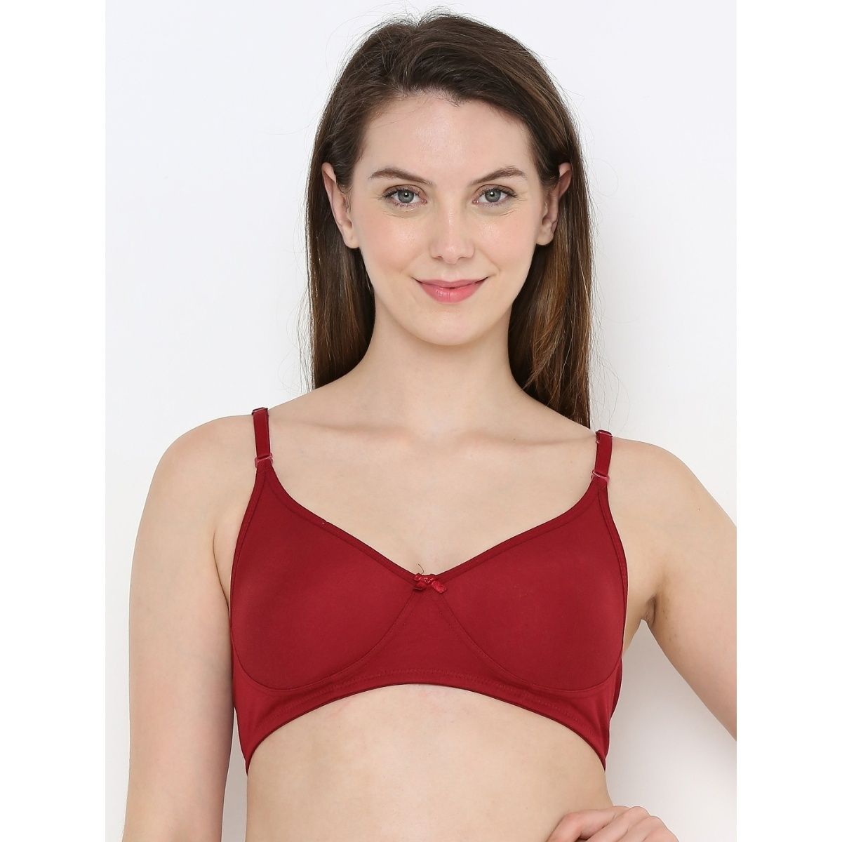Berry S Intimatess Maroon Color Non Wired Non Padded With Full Coverage Bra Buy Berry S