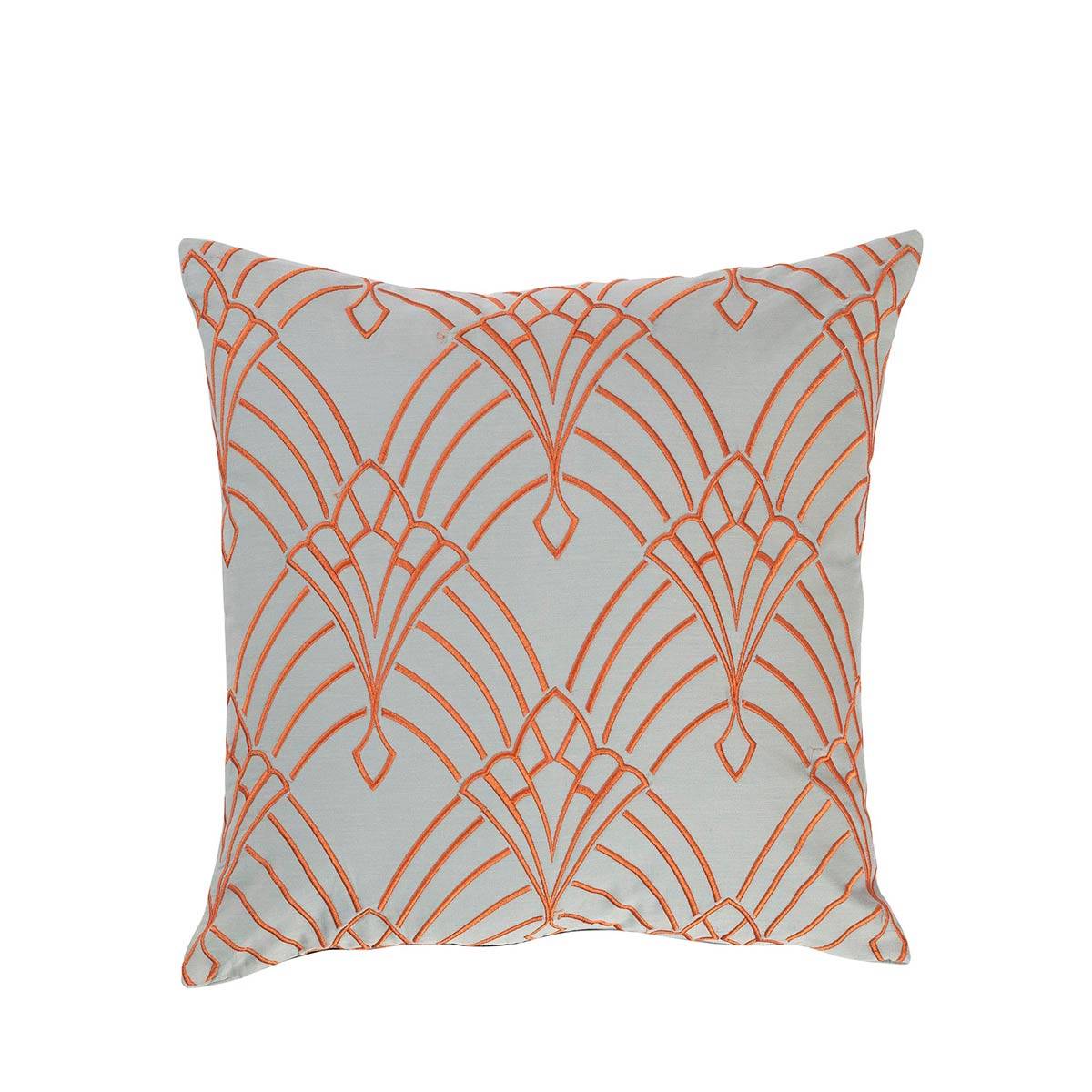 Maspar Hues Nouveau Tradition Flow Fly 125 GSM Cotton Fiery Embroidery Medium Cushion Cover