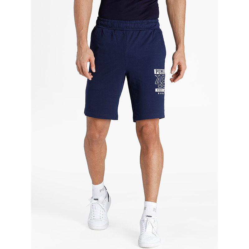 Puma Men's Graphic Viii Men's Blue Casual Shorts (S)