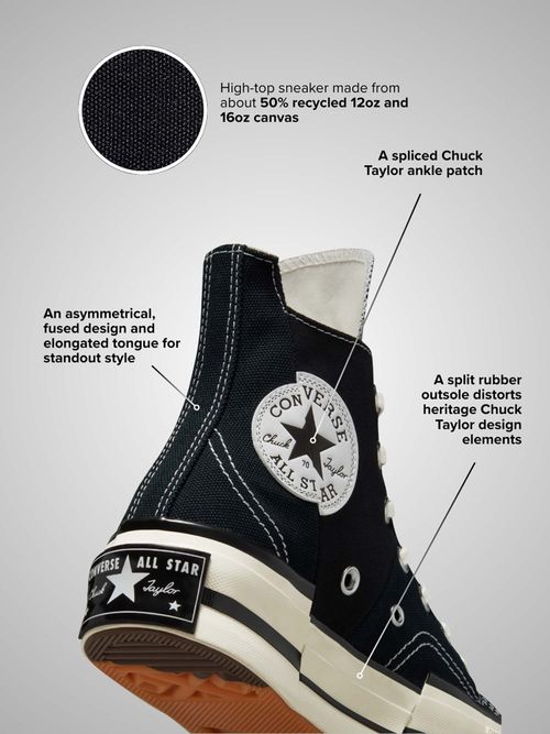 Buy Converse Unisex Chuck 70 Plus Canvas High Top Sneakers Online