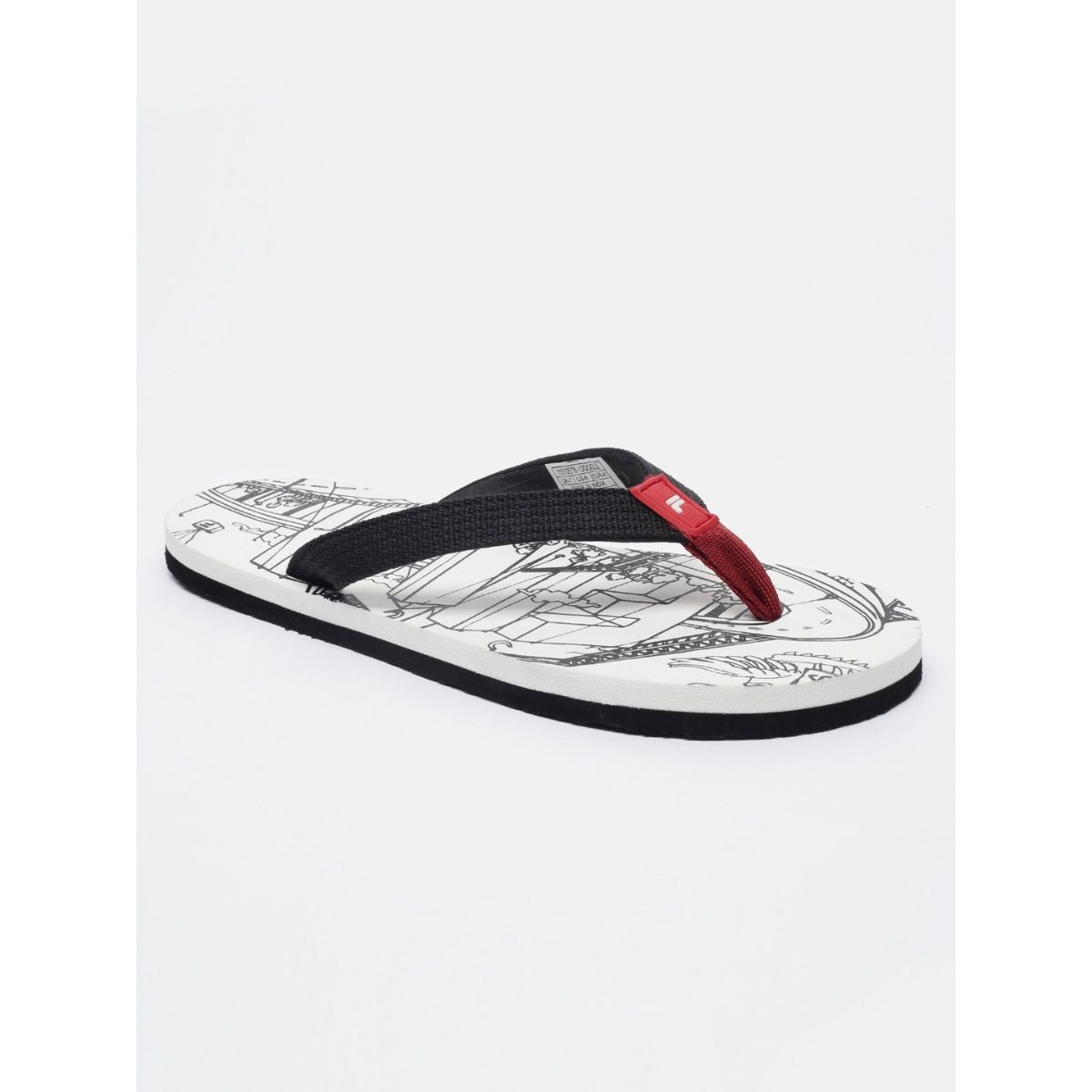 Fila white on sale flip flops