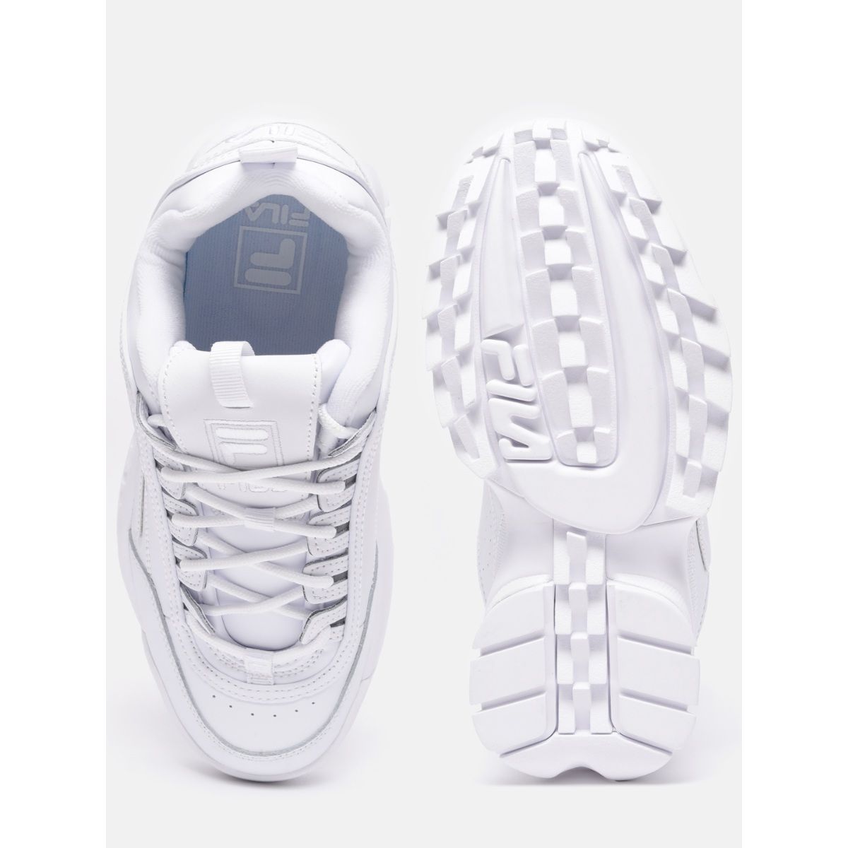 All white fila best sale disruptor