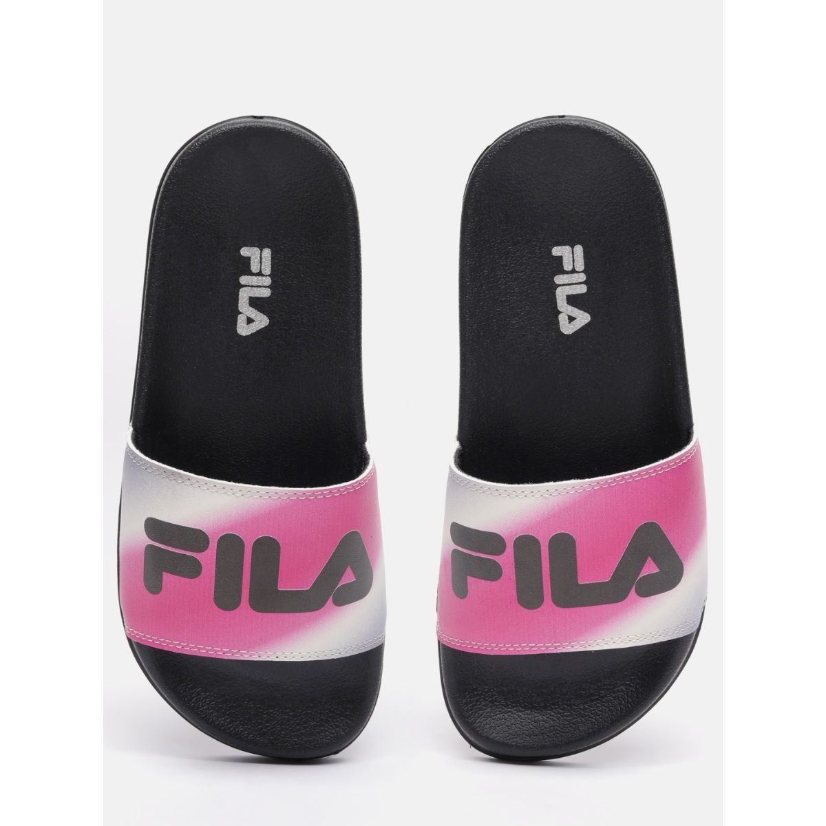 Buy Fila Women Black Trip Sliders Online