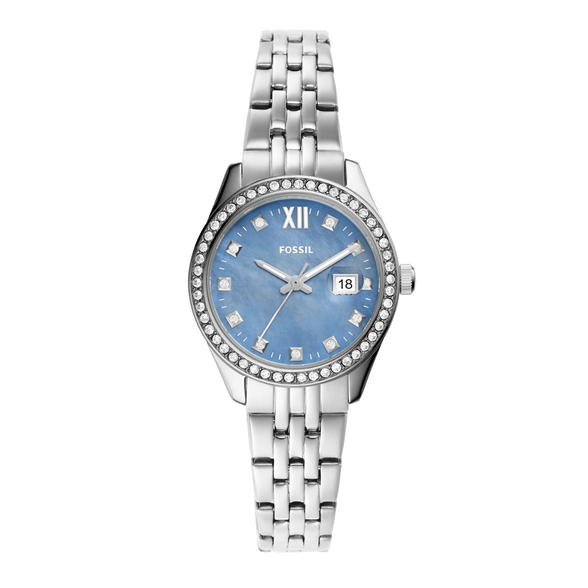 Buy Fossil Scarlette Micro Silver Watch ES5074 For Women Online