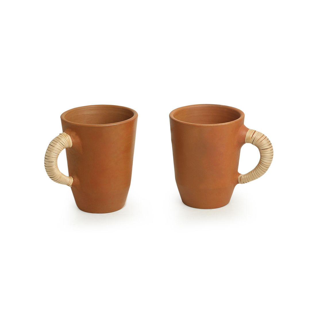 buy-exclusivelane-cane-heirloom-tea-coffee-mugs-in-terracotta-set