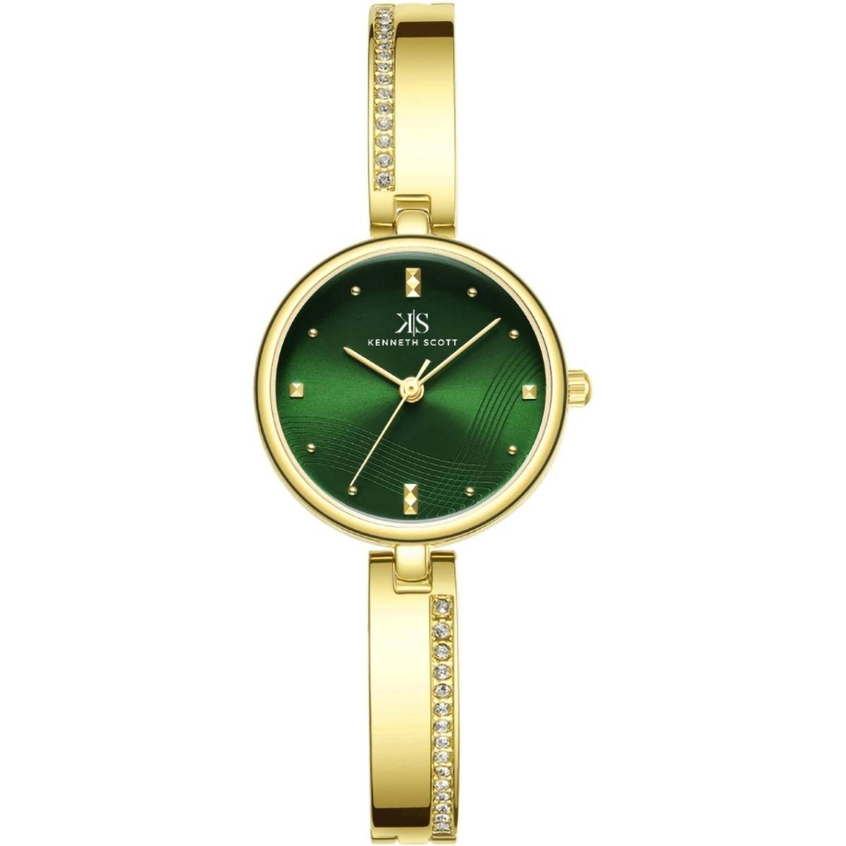 Kenneth Scott Women Green Dial Analog Watch - K23506-GBGG (M)