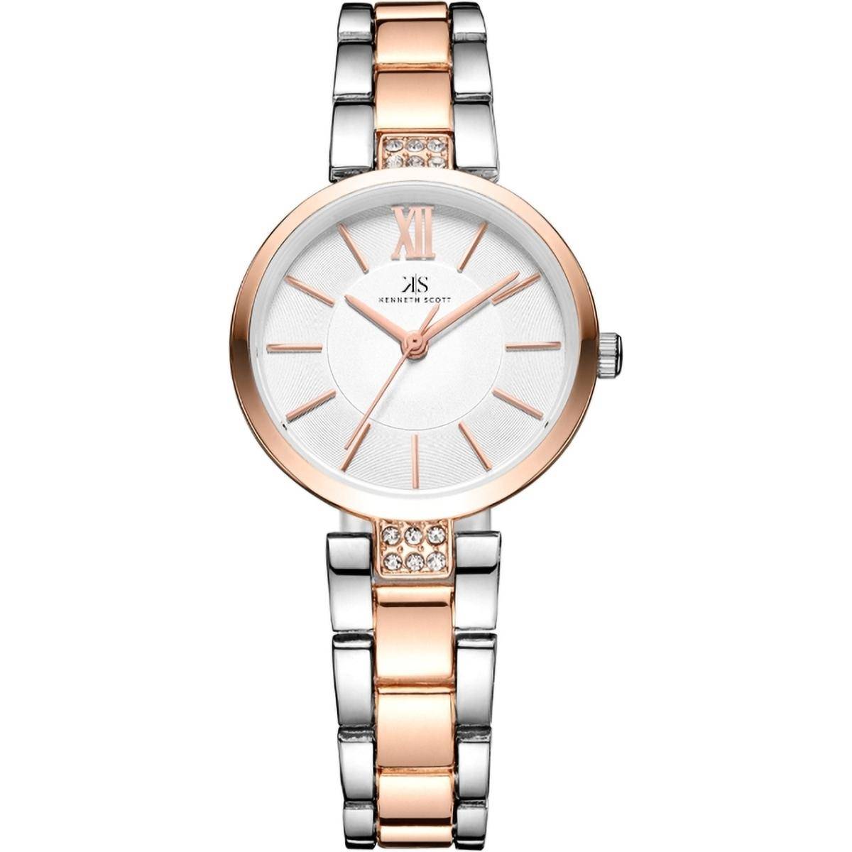Kenneth Scott Women White Dial Analog Watch - K23533-KBKW (M)