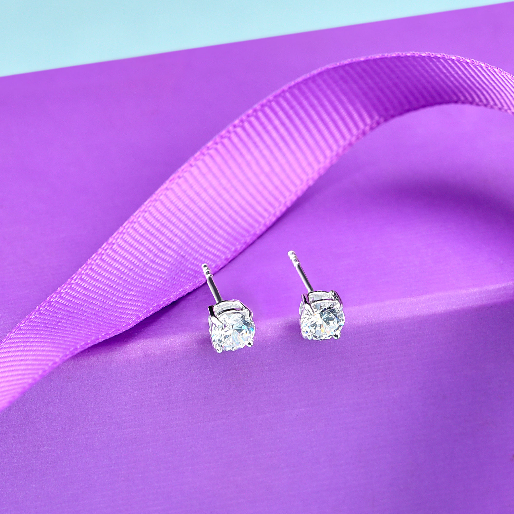 Accessorize London Sterling Silver Cz 1 Ct Round Cut Solitaire Buy Accessorize London Sterling