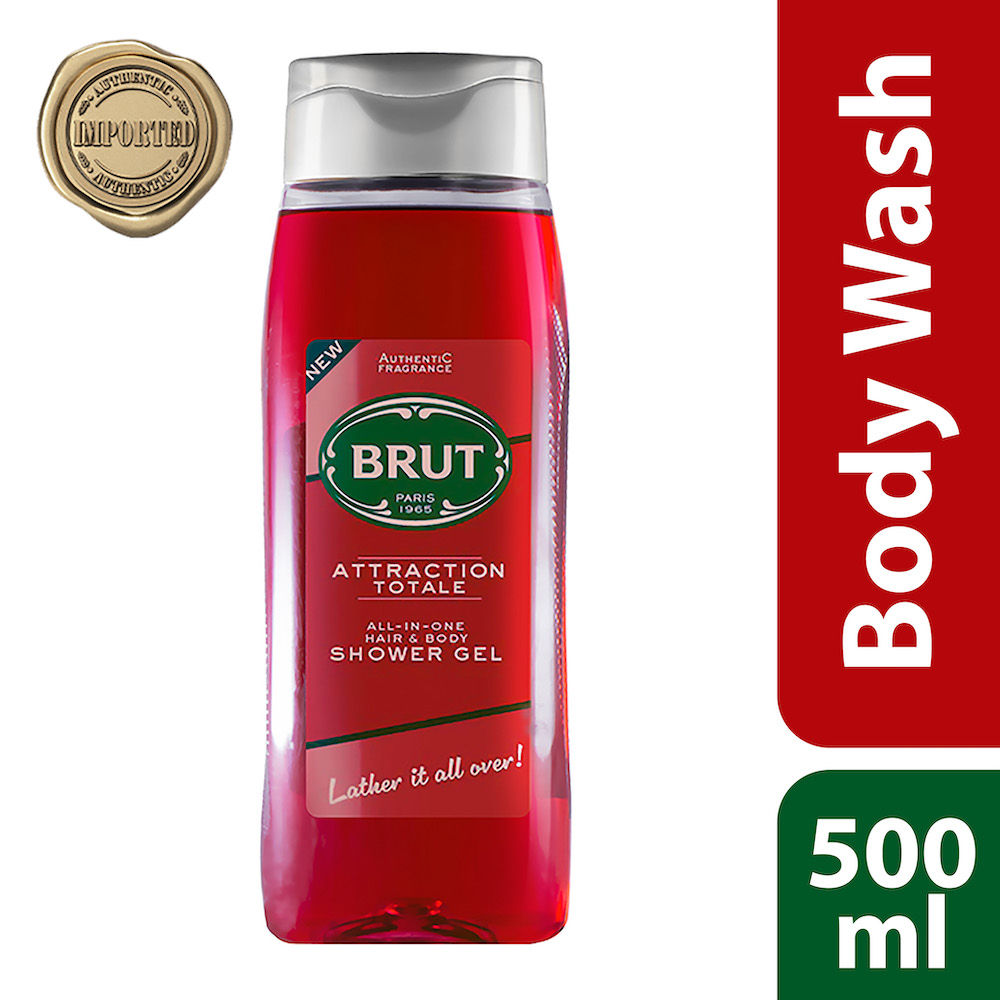 Brut Attraction Totale All - In- one Hair & Body Shower Gel