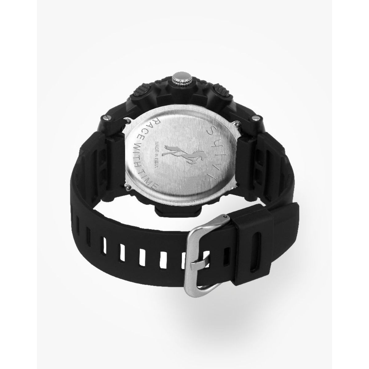 Buy Sylvi MultiFunctional Analog & Digital Sports Watch For MenBlack