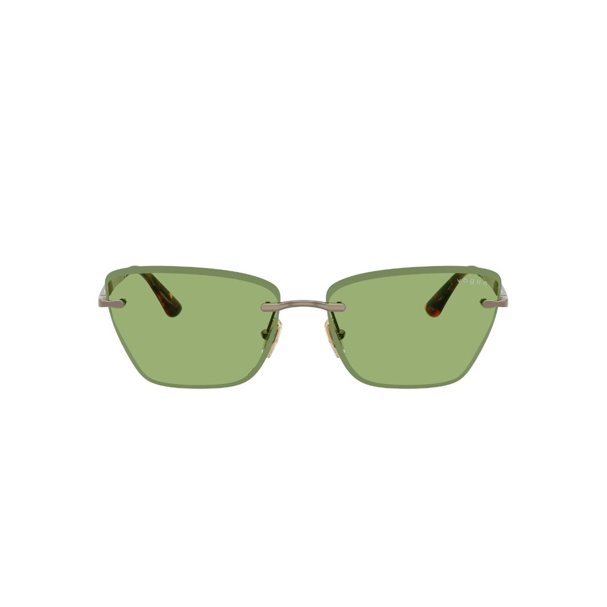 Vogue Eyewear Women UV Protected Green Lens Cat Eye Sunglasses - 0VO4332S5138/259 (59)