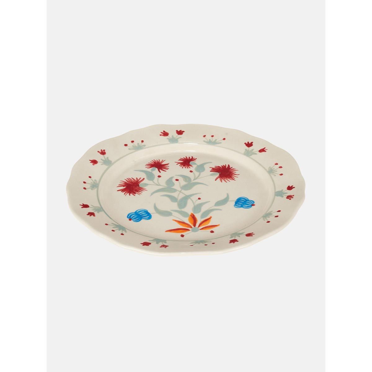 Fabindia Pushp Handpainted Dinner Plate Buy Fabindia Pushp Handpainted