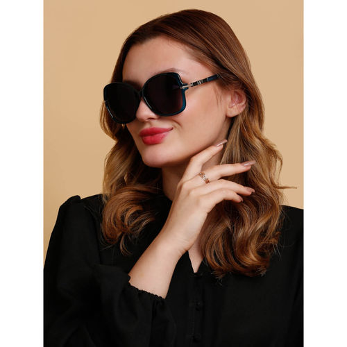 SunVoir Full Frame Metal Plastic Oversized Polarized Women  Sunglasses-Svr-11606-C047 (60)