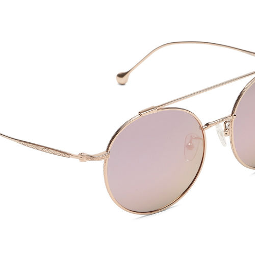 Buy SunVoir Full Frame Metal Round Polarized Women Sunglasses-Svr