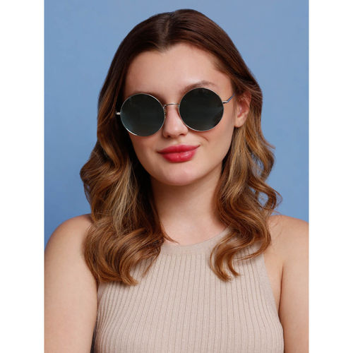 SunVoir Full Frame Metal Round Animal Print Uv Protected Women  Sunglasses-Svr-11686-C201 (54)