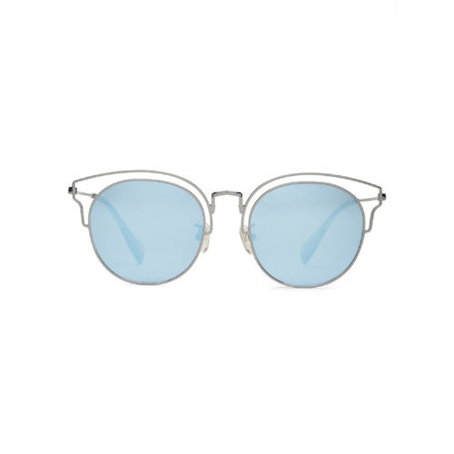 Buy SunVoir Full Frame Metal Oval Polarized Women Sunglasses-Svr - Main Image