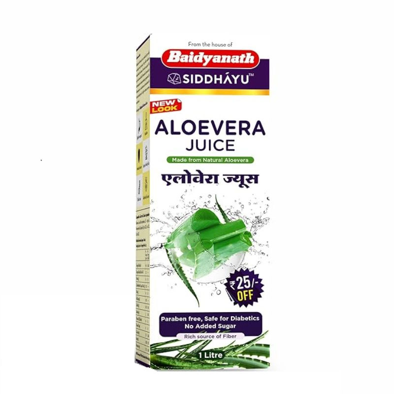 Buy Baidyanath Aloe Vera Juice An All Round Tonic for Immunity Digestion Skin and Hair Online