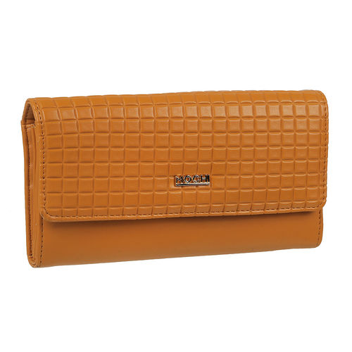 Mochi Women Tan Synthetic Bifold Wallet