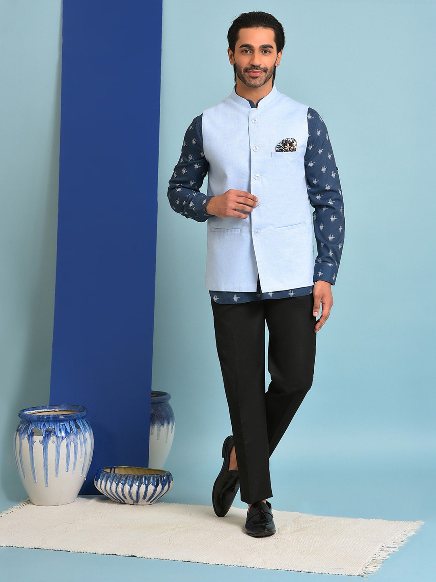 DOMINATE - KURTA TROUSERS SHORT LENGTH SHIRT – Shuraim Shamil