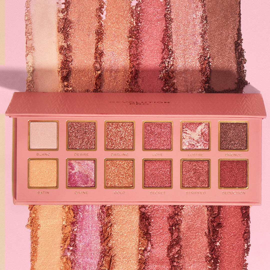 Revolution Pro New Neutral Romance Lidschatten Palette – 18 Farben, Matte & Glitzernde Schatten