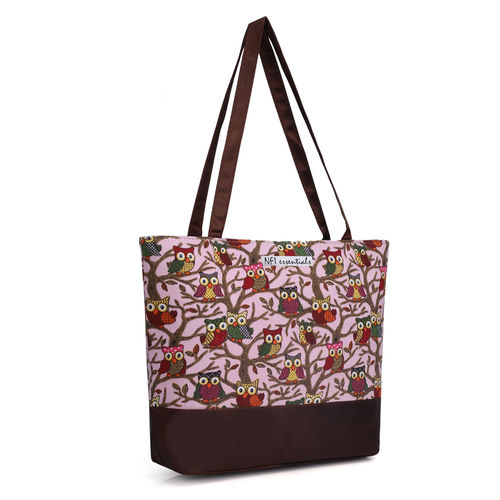 Buy NFI Essentials Shopping Tote Bag With Zip- Stylish Polyester