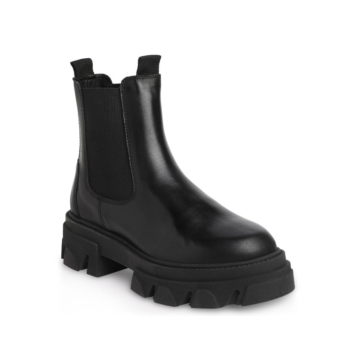 Aldo Bigtrek Leather Black Solid Boots Buy Aldo Bigtrek Leather Black