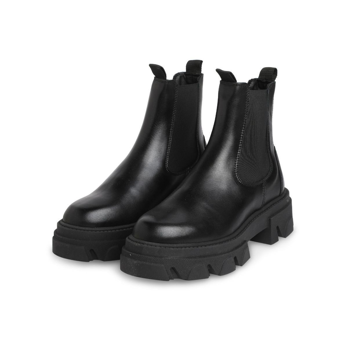 Buy Aldo Bigtrek Leather Black Solid Boots Online
