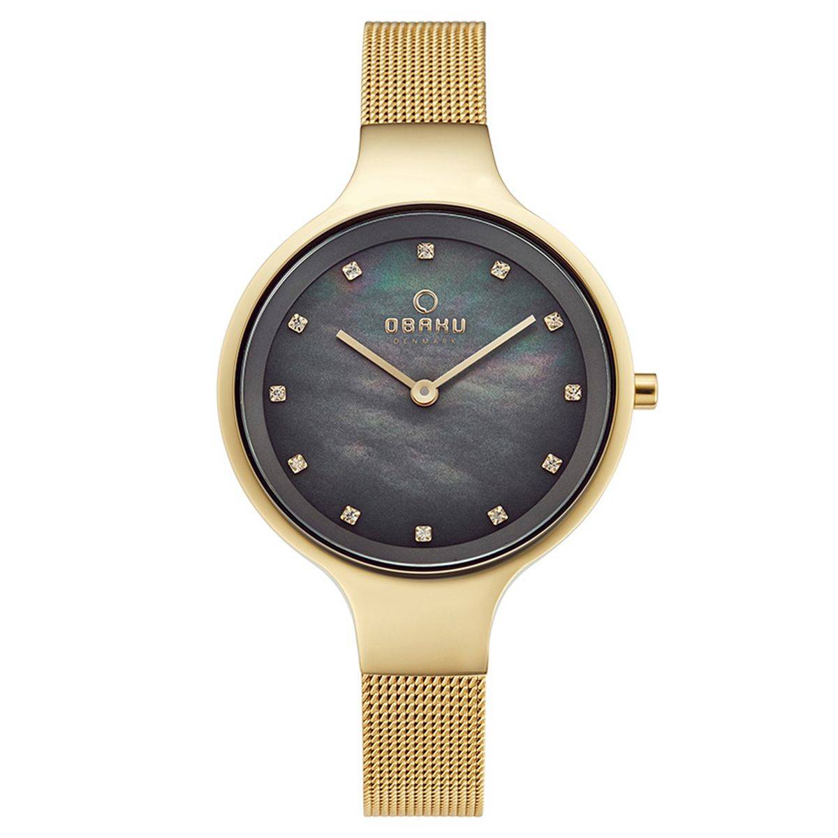 Obaku SKY DUSK V173LXGJMG MOP Dial Quartz Watch For Women