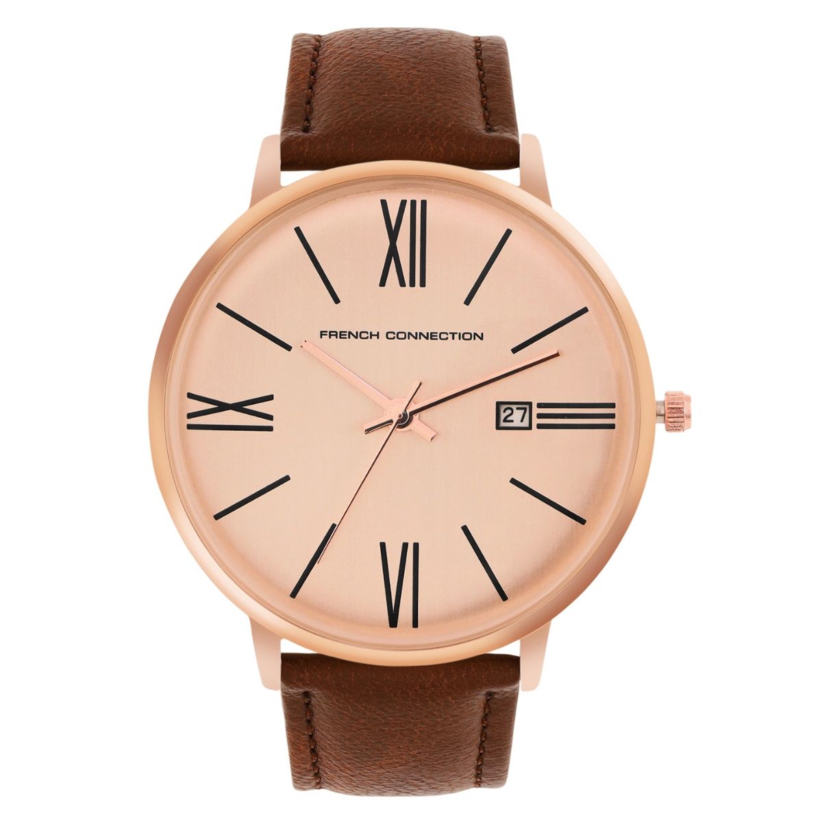 French connection outlet rose gold watch