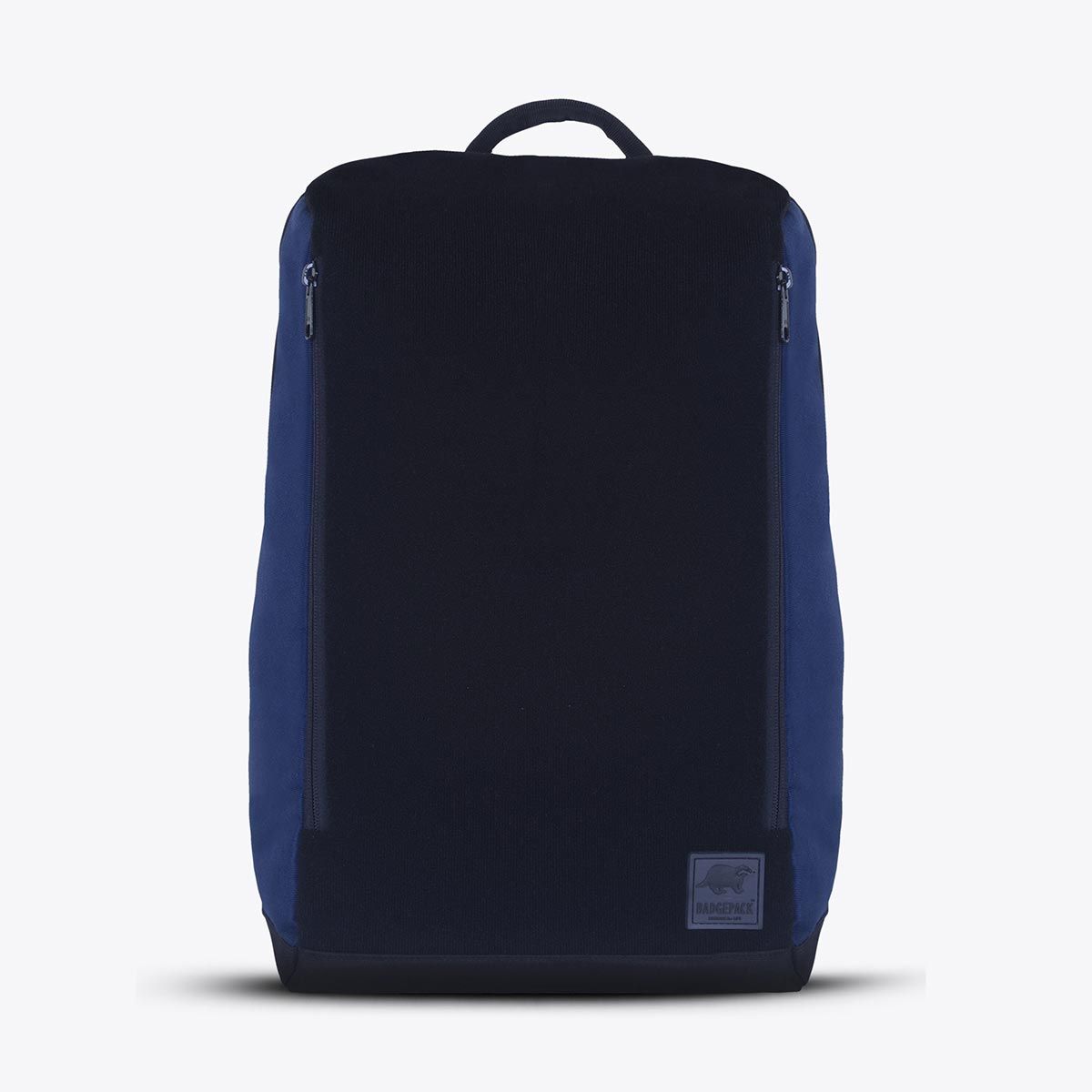 BadgePack Designs Hutton Backpack - Navy Blue Bag with 5 printed Badges