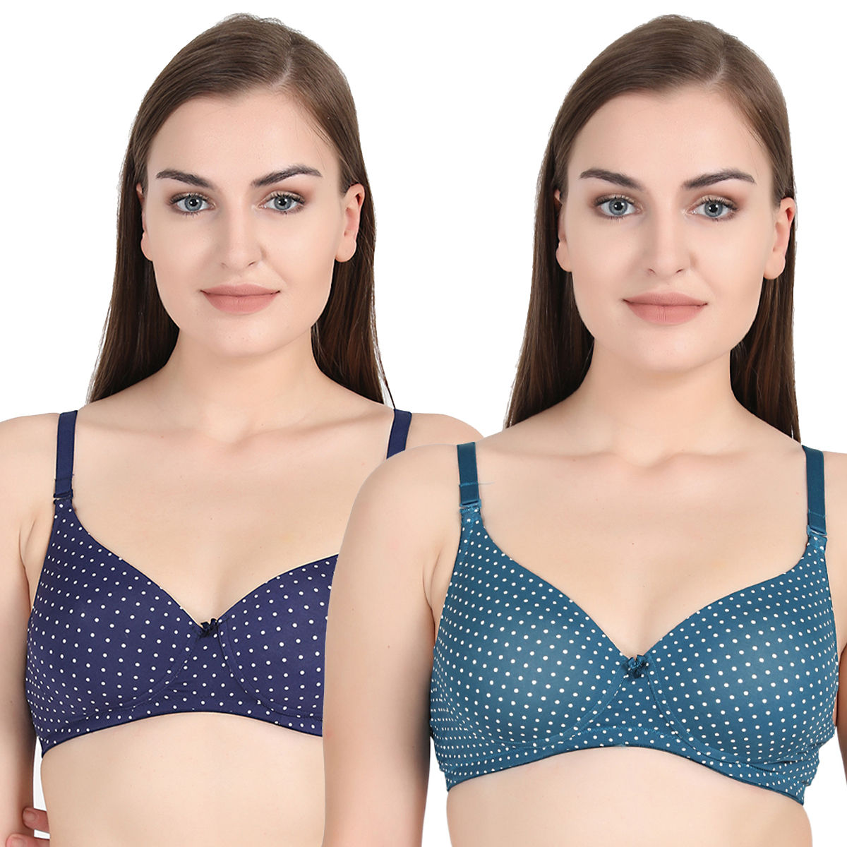 Women's Printed Everyday T-Shirt Bra, Comfortable, Non-Padded with sea –  gsparisbeauty