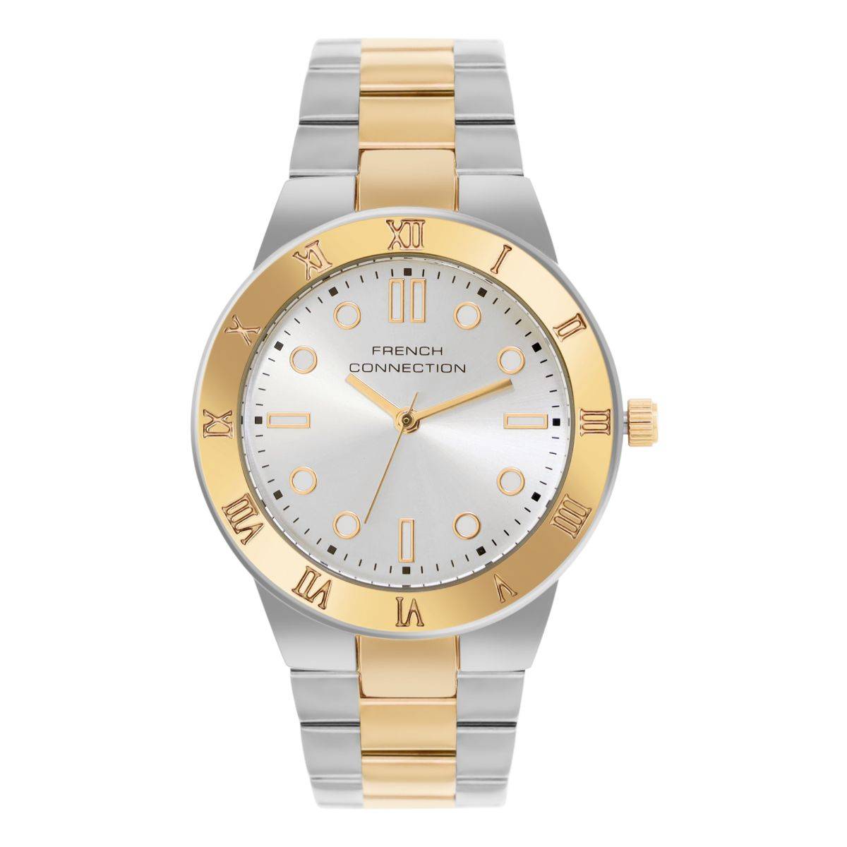 French Connection Silver Dial Analog Watch (FCB7TM) (M)
