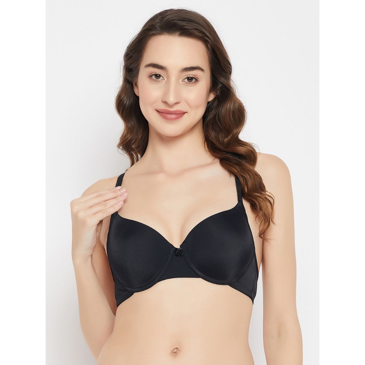 Buy Level 2 Push-Up Padded Underwired Demi Cup Multiway T-shirt Bra in  Black Online India, Best Prices, COD - Clovia - BR5034R13