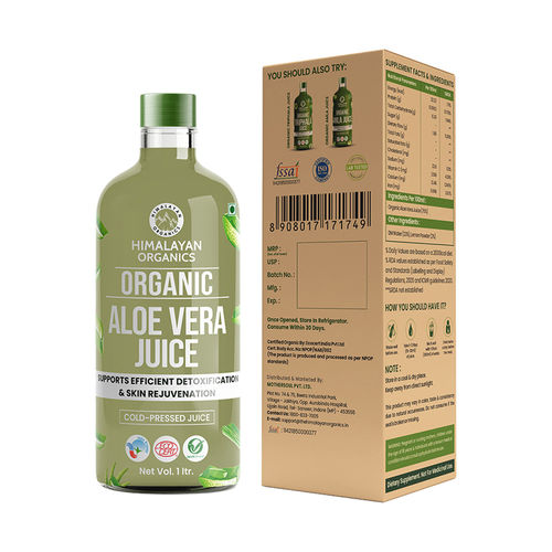Buy Vlado's Himalayan Organics Organic Aloe Vera Juice Supports Digestion &  Glowing Skin Online