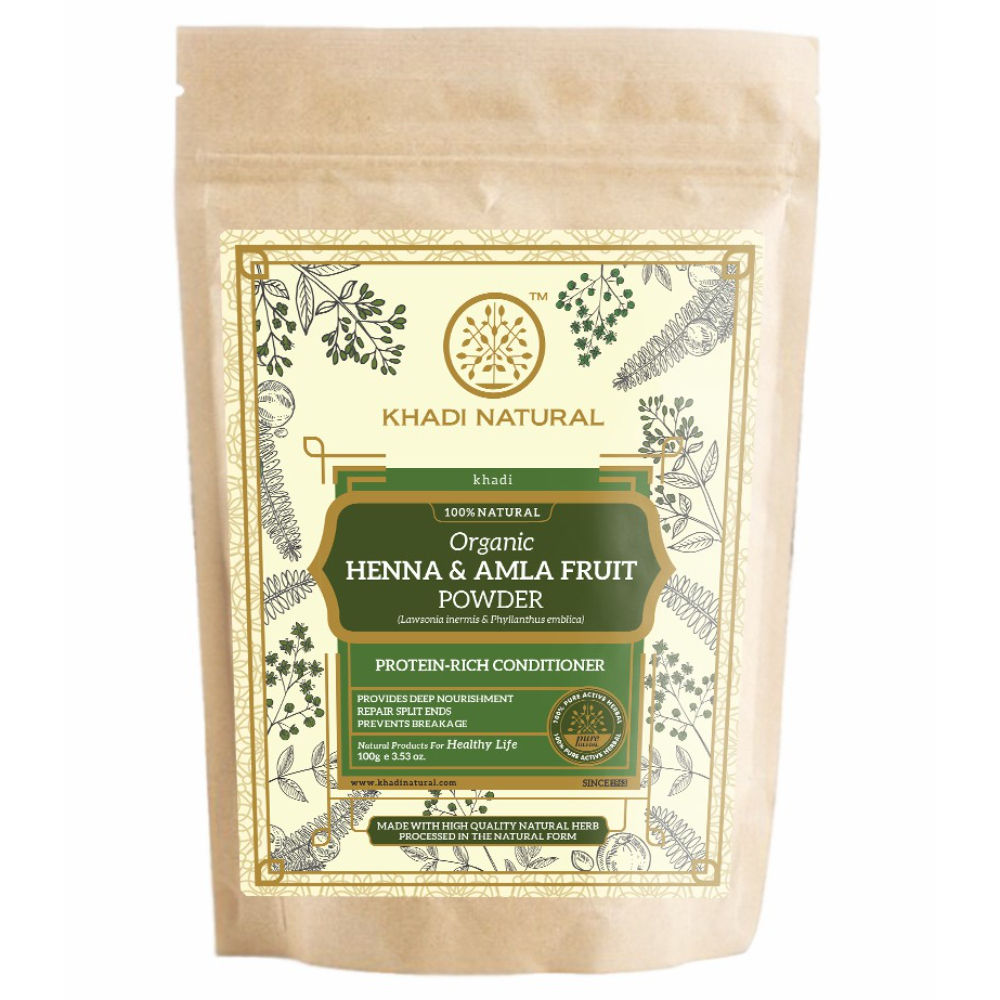 Khadi Natural Henna & Amla Fruit Organic Powder