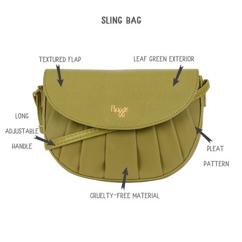 Baggit Monalisa XXS Green Sling Bag: Buy Baggit Monalisa XXS Green Sling Bag  Online at Best Price in India