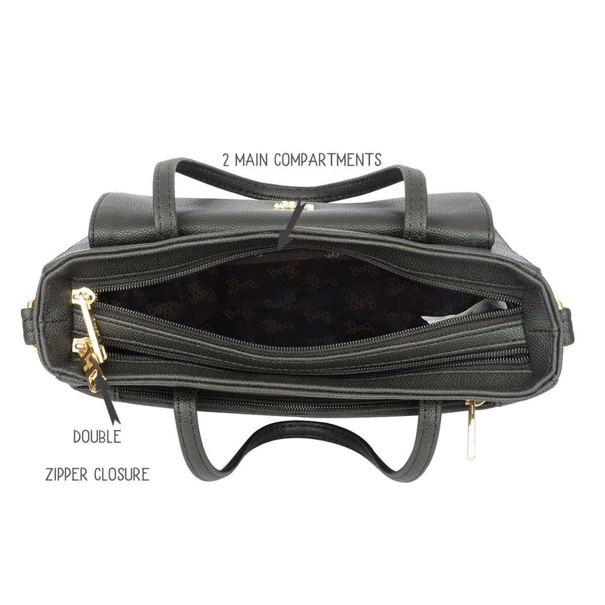 Baggit Marlee Small Black Hand bag Buy Baggit Marlee Small Black Hand bag Online at Best Price