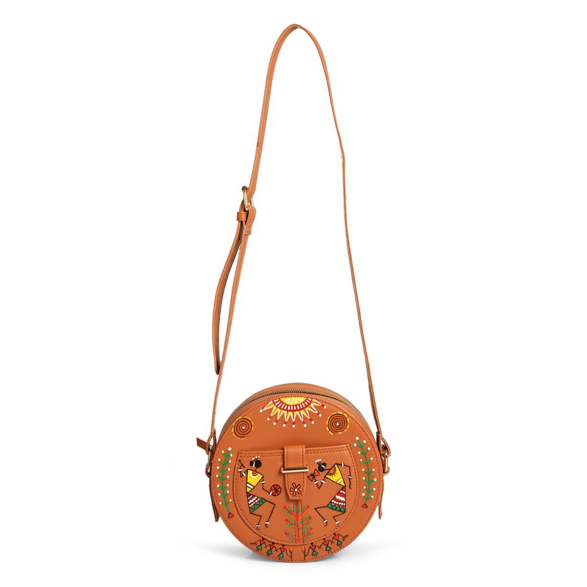 RASHKI Terra Tribal Art Women's Handpainted Sling Bag Buy RASHKI Terra